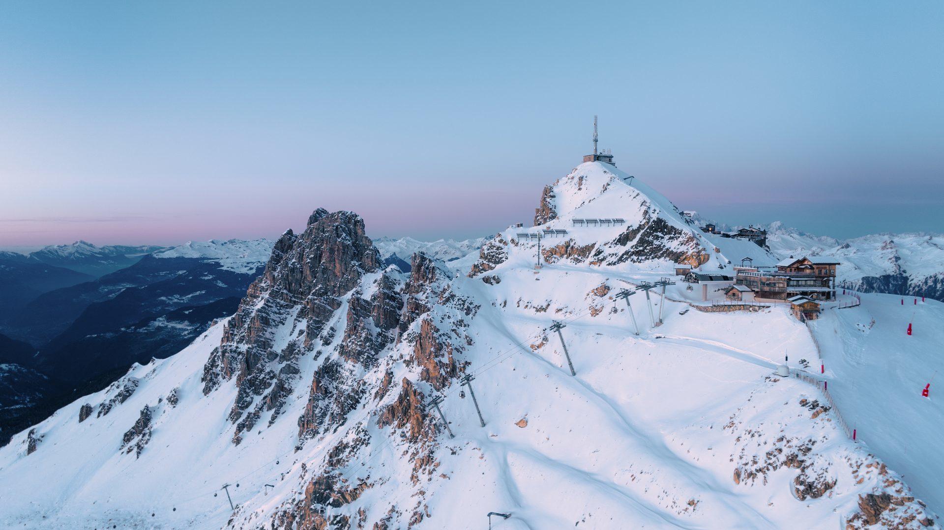 Saulire summit between Méribel and Courchevel