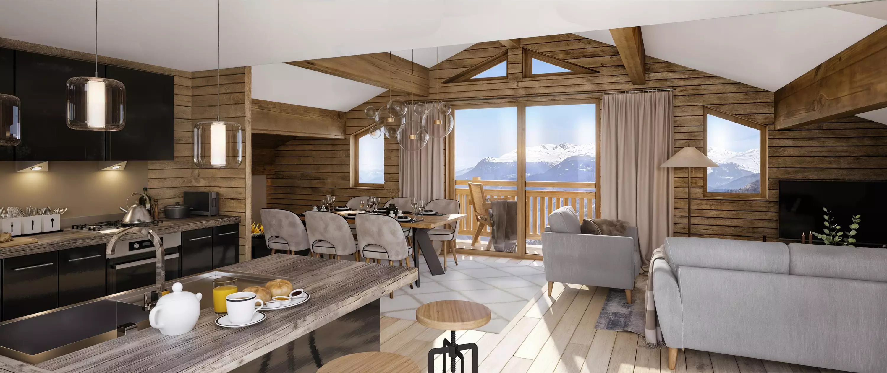 Our&eacute;a chalet in M&eacute;ribel Mottaret